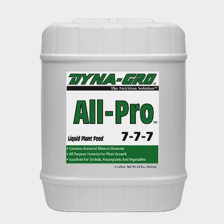 All-Pro 7-7-7 is an all-purpose formula. 1 x US Gallon
